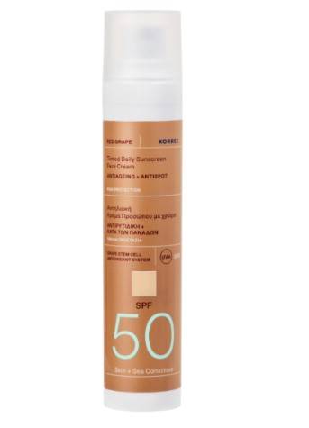 Korres Red Grape Fac.sunsc Tin Spf50 50ml, .